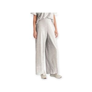 Banana Republic Silver Metallic Pleated Wide Leg Pants High Rise XS Chic Style